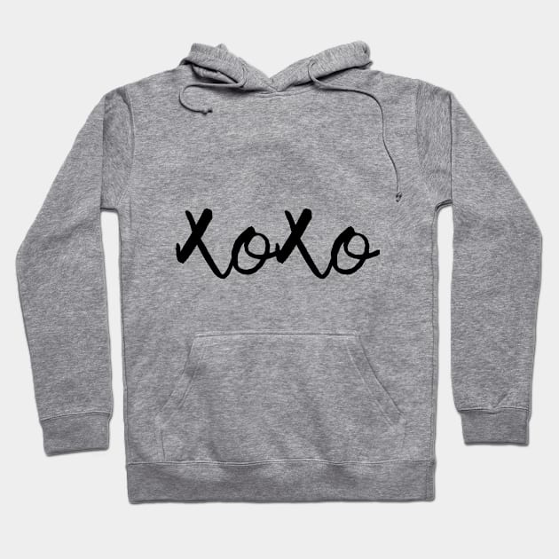 XOXO monochrome Hoodie by peggieprints